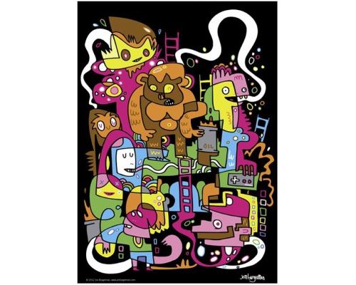 Puzzle 150 Pièces : Jon Burgerman : Meilleur score, Heye