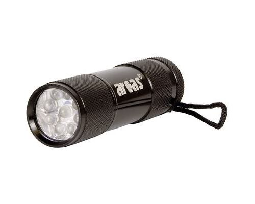 Arcas ARCAS 9LED Compact Aluminium Mini Torch 65g 9 LEDs Battery-P...