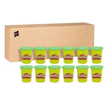 Pack de 12 pots de pâte à modeler Play Doh Vert