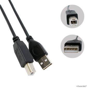 Ineck - INECK® Câble Imprimante USB 2.0 A Mâle vers USB B Mâle Câble  Printer Scanner Imprimante pour Canon MG5750 HP ENVY 4520 HP deskjet 3720  Epson XP245 Brother DCP-L2520DW (3 M) 