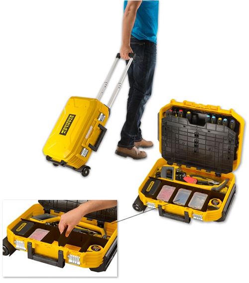 Valise De Maintenance Stanley - A Roulettes Contenant Plus De 100 Pieces - Fmst1-75530