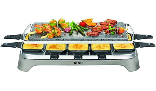 Appareil à raclette et pierrade® Tefal Inox et Design PR457B12