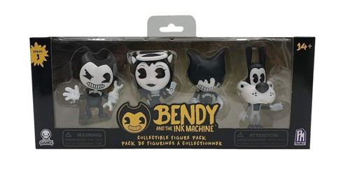 Bendy et l'ensemble de figurines à collectionner avec la machine à encre (4 figurines)