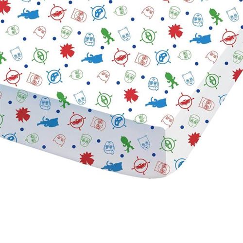 Drap housse 100% coton 90x190cm PJMASKS