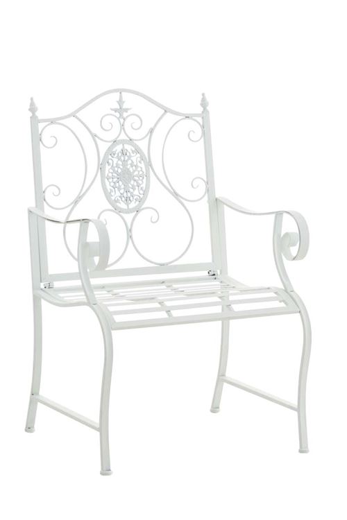 Chaise en fer forgé Punjab , Blanc