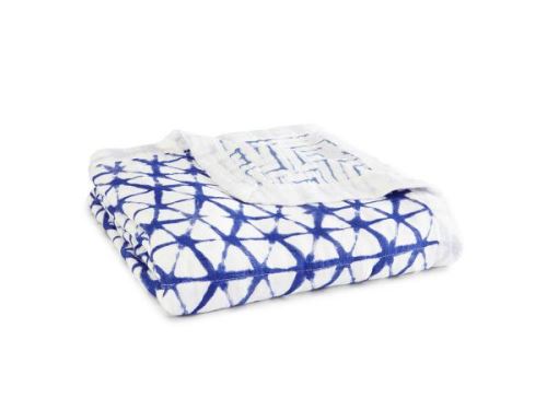 Aden and Anais - aden + anais couverture de rêve - silky soft dream blanket indigo