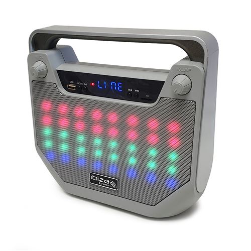 Enceinte autonome Bluetooth Freesound40-SI &agrave; led Fonction karaok&eacute; - BT/USB/MicroSD/AUX