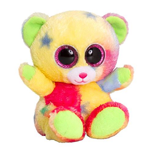 Keel Toys SF0435 Peluche avec ours arc-en-ciel Animotsu de 15 cm