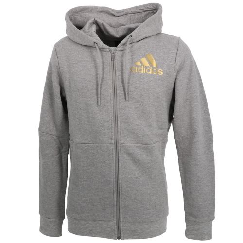 Vestes sweats zippés capuche Adidas M sid gris chine fzcap sw Gris taille : M réf : 27879