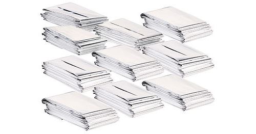 Lot de 10 couvertures de survie