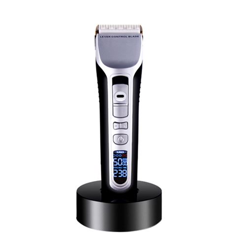 Tondeuse à Cheveux électrique 100-240V Rasoir Rechargeable Affichage LCD -Noir