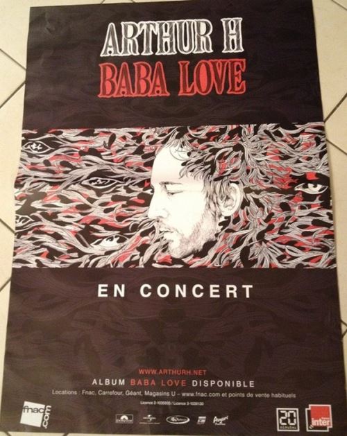 Arthur H - 70x100 cm - AFFICHE / POSTER