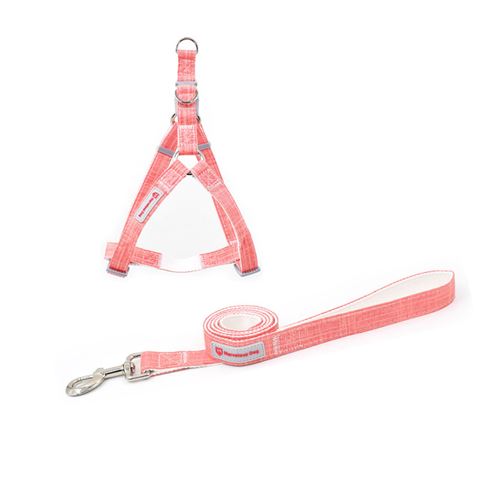 Meilleurs prix pour Harnais et Laisse en Fibre de bambou MARVELOUS pour chien kit - Rose (Taille: S)