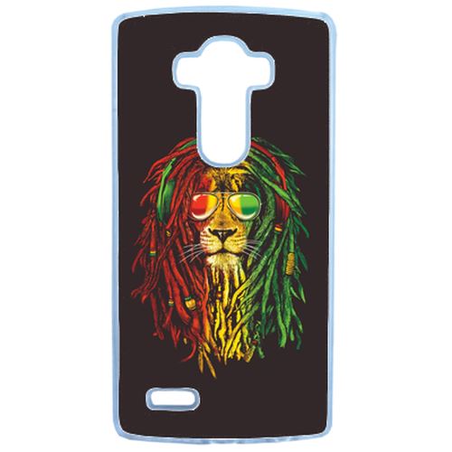 Coque Lion Rasta A Lunette Compatible Lg G3 Transparent