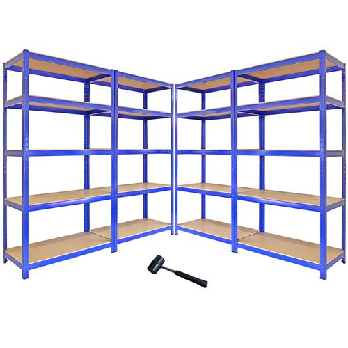 Monstershop Bleu 4 Rayonnages T-Rax S 90Cm X 45Cm X 180Cm