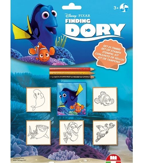 Multiprint ensemble de couleurs Finding Dory bleu 9 pièces