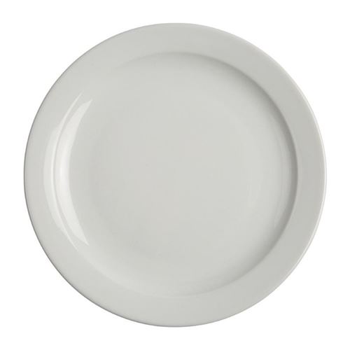 Assiettes à bord étroit 258(Ø)mm Athena Hotelware - x 12 - Porcelaine