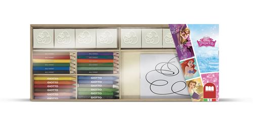 Multiprint jeu de couleurs Disney Princess en bois 34 pièces