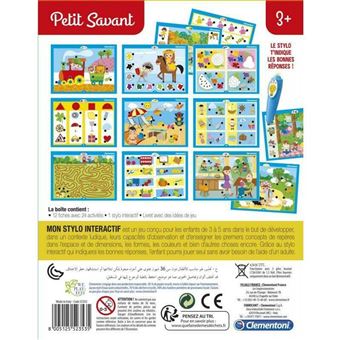 Jeu éducatif Clementoni Mon stylo interactif Premières connaissances