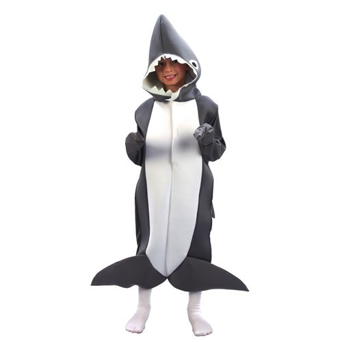 costume requin Rire et Confetti coloris gris déguisement enfant taille de 5 à 6 ans
