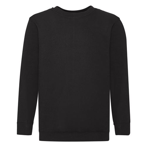 Fruit Of The Loom - Sweatshirt - Enfant unisexe (3-4) (Noir) - UTBC1366