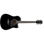 Ibanez PF15ECE-BK Noire brillante - Guitare électro-acoustique