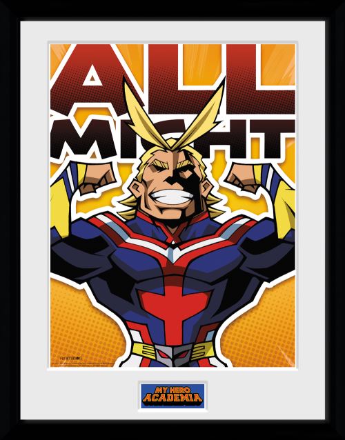 Photographie encadree My Hero Academia All Might Chibi 30x40cm