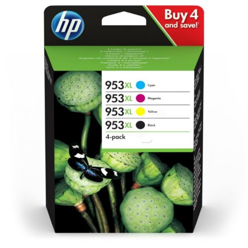 HP 3HZ52AE#301 (953XL) Ink cartridge multi pack, 42,5ml + 3x20,5ml, Pack qty 4