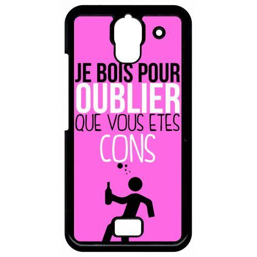 Coque huawei y360 je bois pour oublier que vous etes con 9