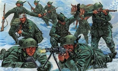 ITALERI TROUPES DE MONTAGNE ITALIENNES 1/72