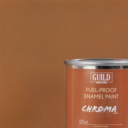 Peinture Chroma Matt Enamel (résistant Carburant) Dark Earth (pot 125ml) - Guild Materials