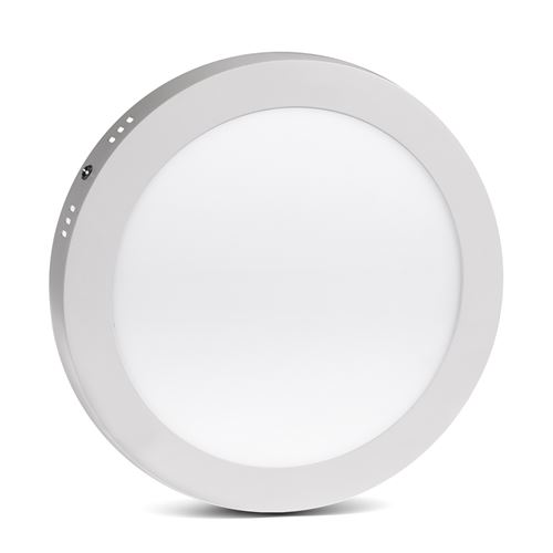 Led4u ld155w paroi led montage au plafond de la surface déclairage au plafond du panneau de montage slim 18w rond - blanc chaud