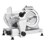 Trancheuse Électrique H.Koenig MSX254 - Lame 25 Cm, Coupe 0-12 Mm, Aiguiseur Intégré - Rouge