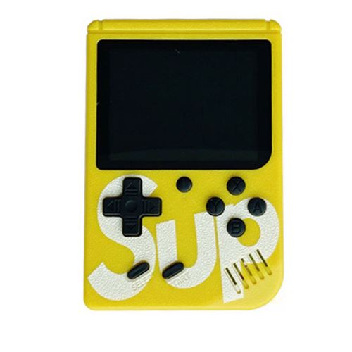 Console de jeu portable rétro avec écran 3 pouces 400 FC classique simple CL400 - Jaune