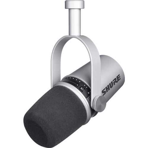 Shure MV7 - Microfoon - USB - zilver