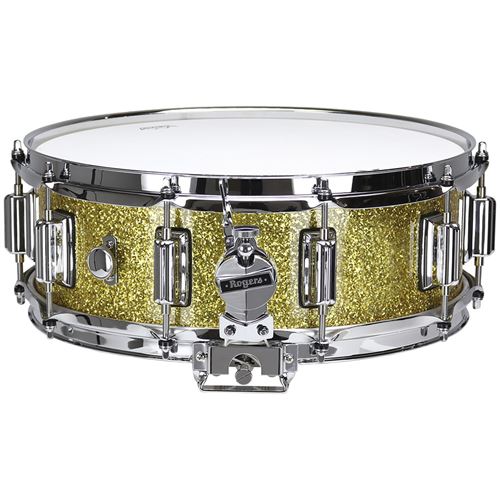 Rogers Drums USA Dyna-Sonic Beavertail Gold Sparkle Lacquer caisse claire 14 x 5 pouces