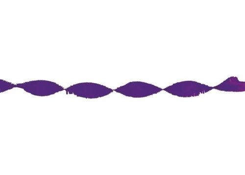 Haza Original guirlande festive papier crêpe 24 m violet