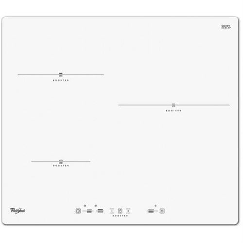 Whirlpool Acm680newh - Table De Cuisson Induction - 3 Zones - 7000w - L58 X P49cm - Revetement Verre - Blanc