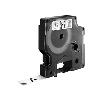 DYMO RUBAN D1 12MMX7M NOIR/BLANC