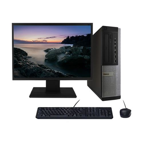 Pc De Bureau Dell Pc Dell Optiplex 9010 Dt I7-3770 3.40ghz 8go/250go Wifi W10 + Ecran 20