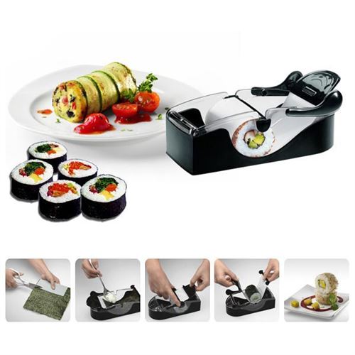 Rouleur Sushi Maki Pour Faire Des Sushis Et Des Makis Facilement Recette Noir - YONIS
