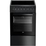 Beko FSS57100GAC - Cuisinière - pose libre - largeur : 50 cm - profondeur : 60 cm - hauteur : 85 cm - avec système auto-nettoyant - anthracite