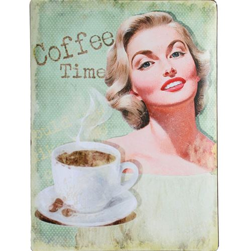 Plaque métal Coffee