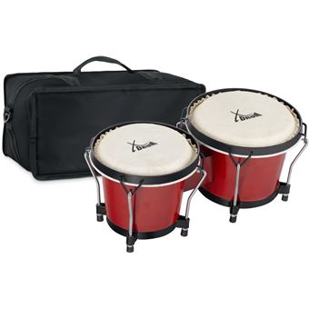 XDrum Bongo Club Standard bordeaux SET incl. housse pour XDrum Bongo Club Standard bordeaux SET incl. housse pour