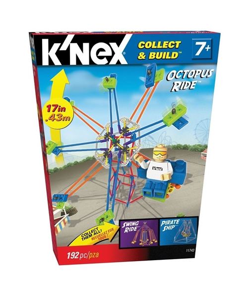 K'nex - coffret micro amusement octopus 192 pièces