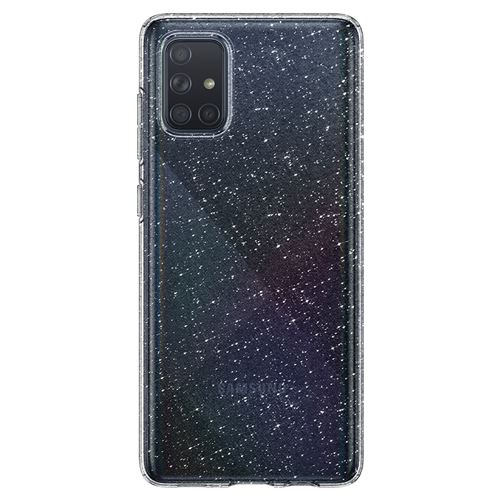 Spigen Liquid Crystal Glitter - Achterzijde behuizing voor mobiele telefoon - thermoplastic polyurethaan (TPU) - kristalhelder - voor Samsung Galaxy A71