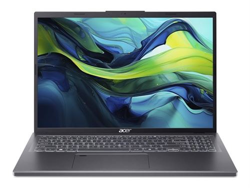 Acer Aspire 16 A16-51GM - Intel Core 5 - 120U / jusqu'à 5 GHz - Win 11 Home - GF RTX 2050 - 16 Go RAM - 512 Go SSD NVMe - 16" 1920 x 1200 - Gigabit Ethernet - Wi-Fi 6E - gris acier - clavier : Français