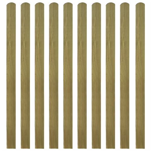 Lattes imprégnées de clôture 20 pcs Bois 140 cm