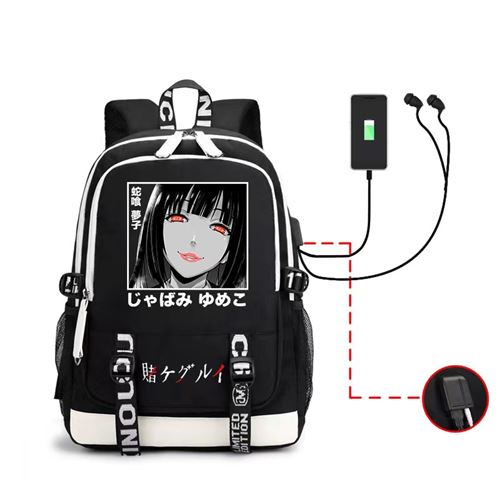 Sac à Dos Kakegurui pour Garçon et Filles (SD1855) 31*15*45 cm Noir