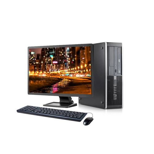 Unité centrale HP 8000 DT - Core 2 Duo - RAM 4Go - HDD 250Go - Windows 7 - Ecran 19 - Reconditionné